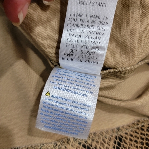 She + Sky Snakeskin Print Mini Skirt Size Medium - Picture 11 of 12